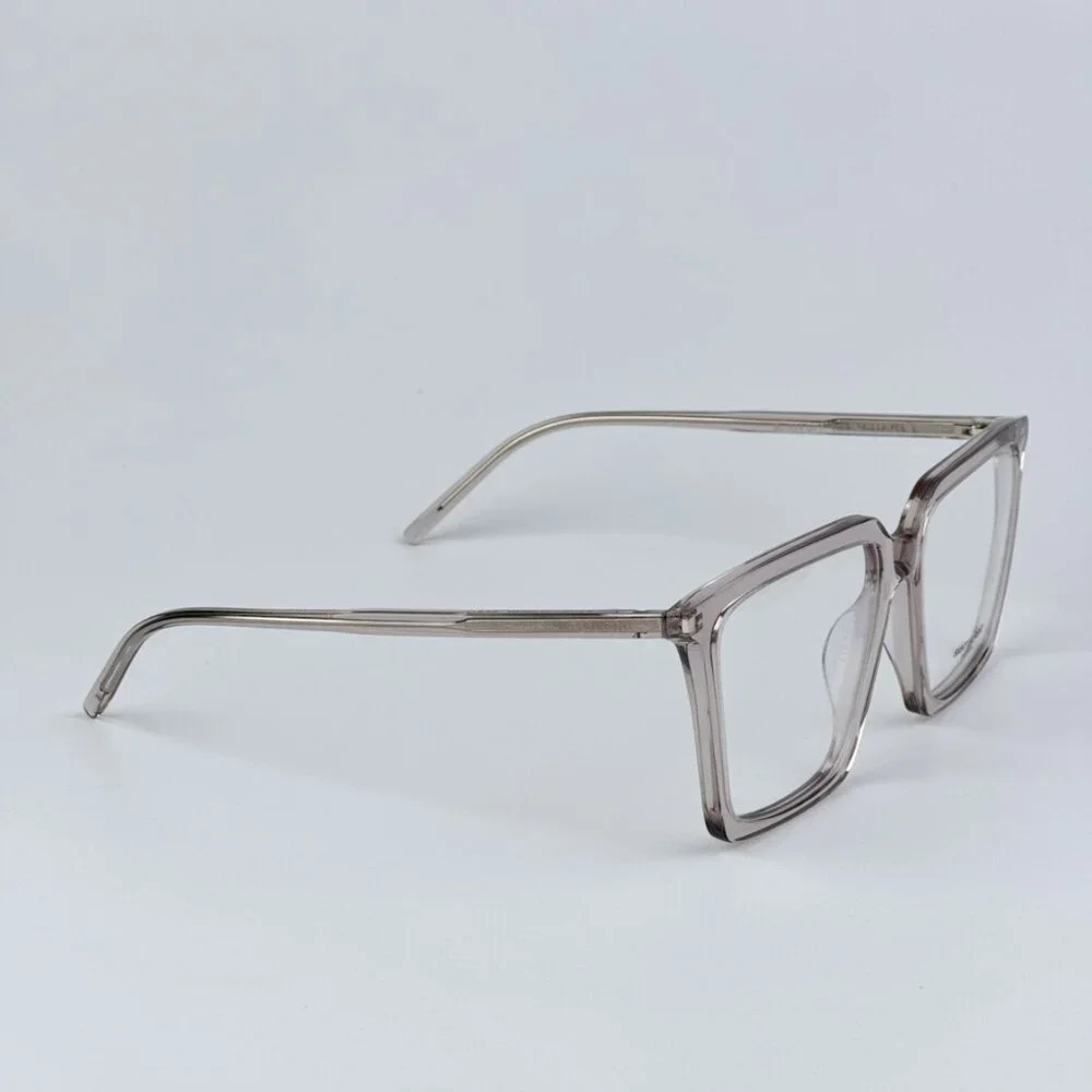 Saint Laurent SL474OPT 003 BRAND NEW Eyeglasses Transparent Nude Square Unisex